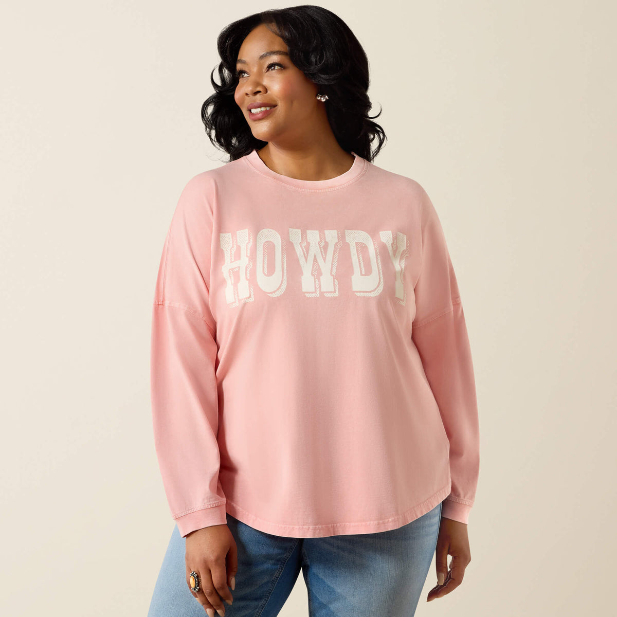 Ariat Value | Canvas Oversized Long Sleeve T-Shirt