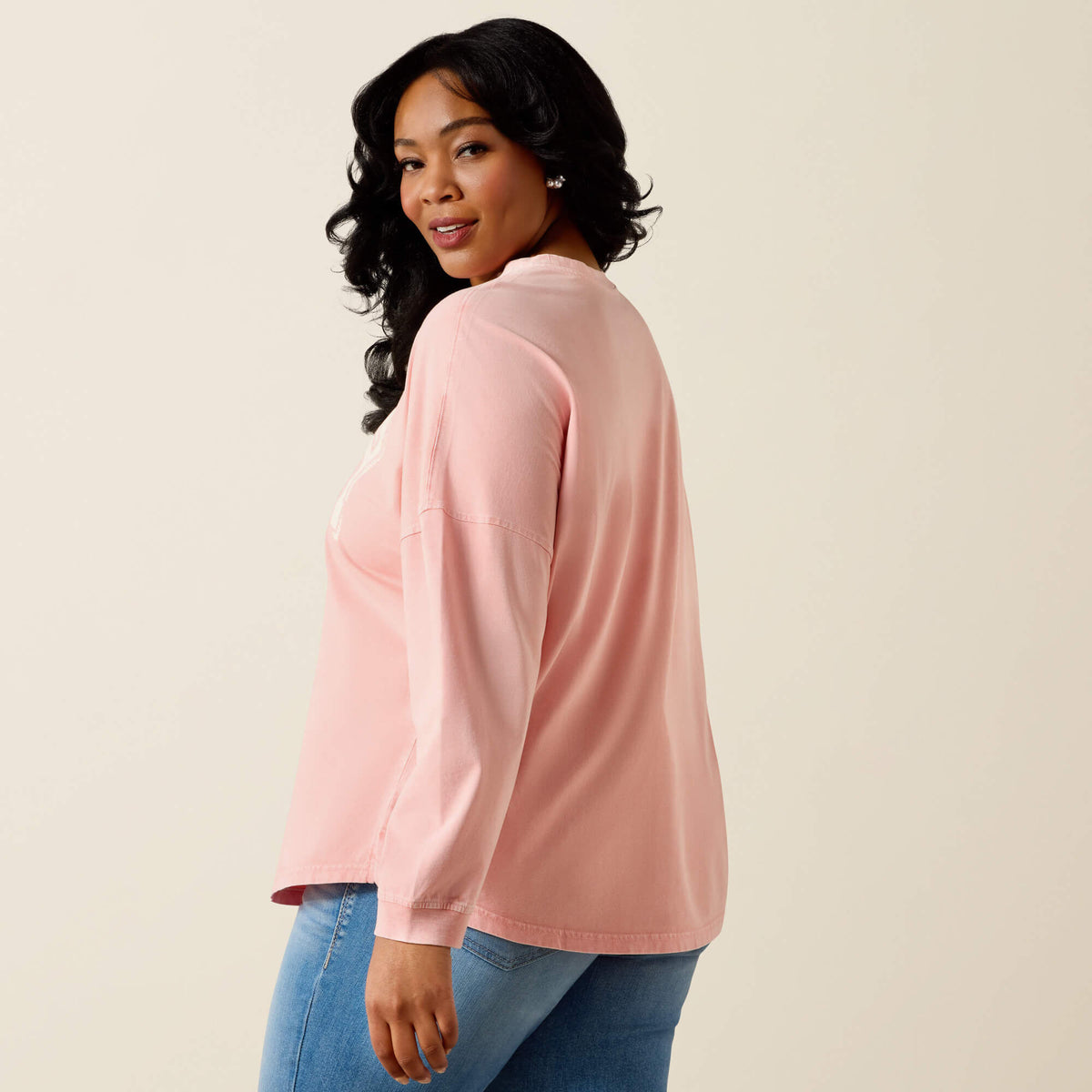 Ariat Value | Canvas Oversized Long Sleeve T-Shirt