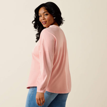 Ariat Value | Canvas Oversized Long Sleeve T-Shirt