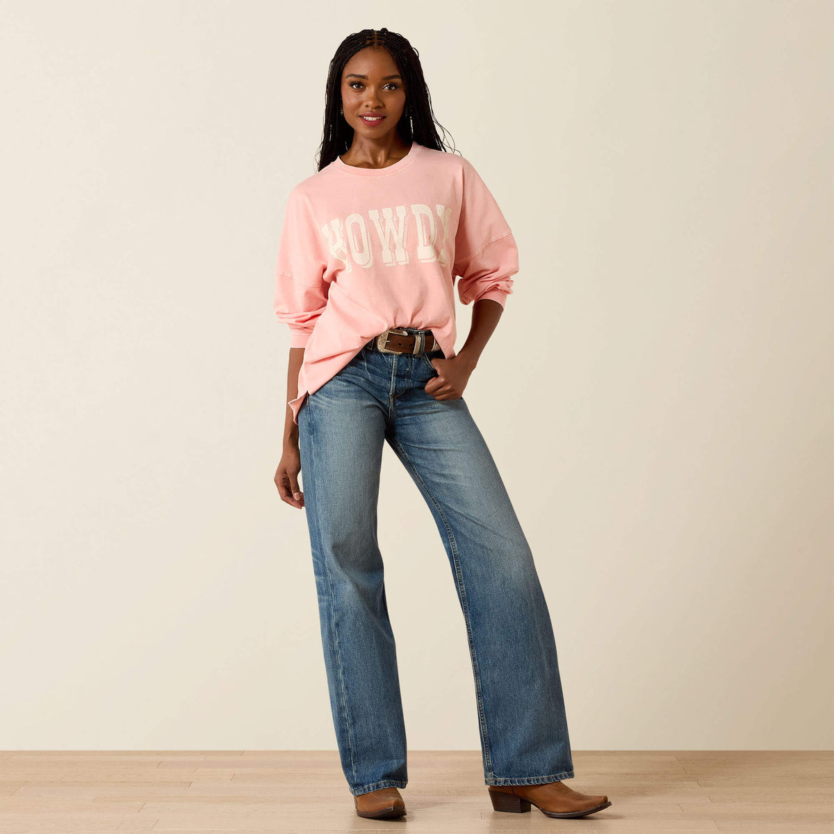Ariat Value | Canvas Oversized Long Sleeve T-Shirt