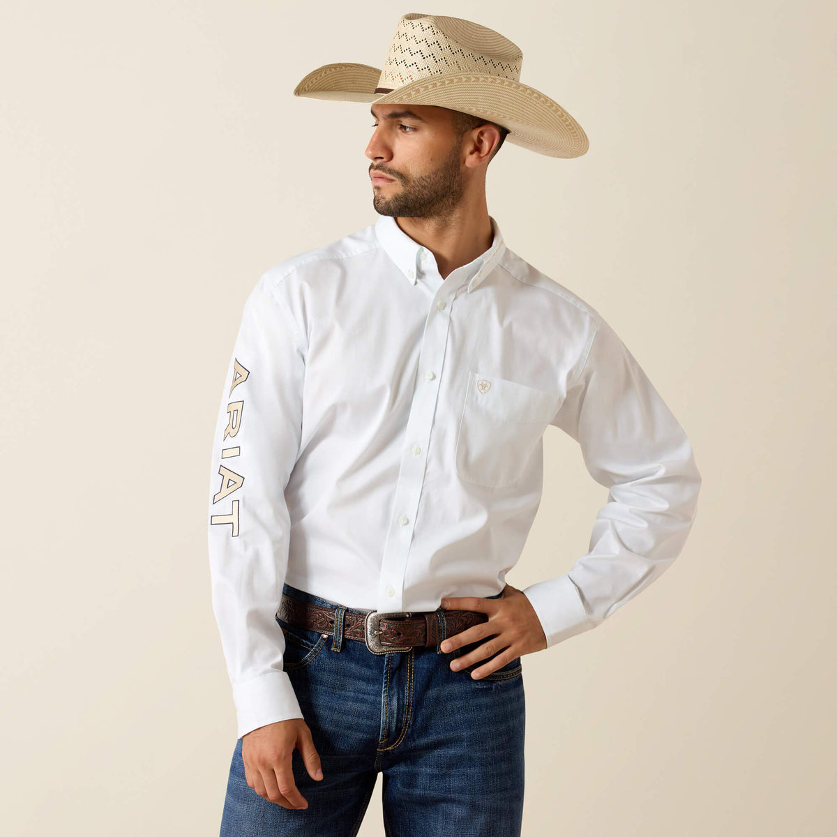 Ariat Hot Sale | Team Logo Lightweight Twill Classic Fit Shirt