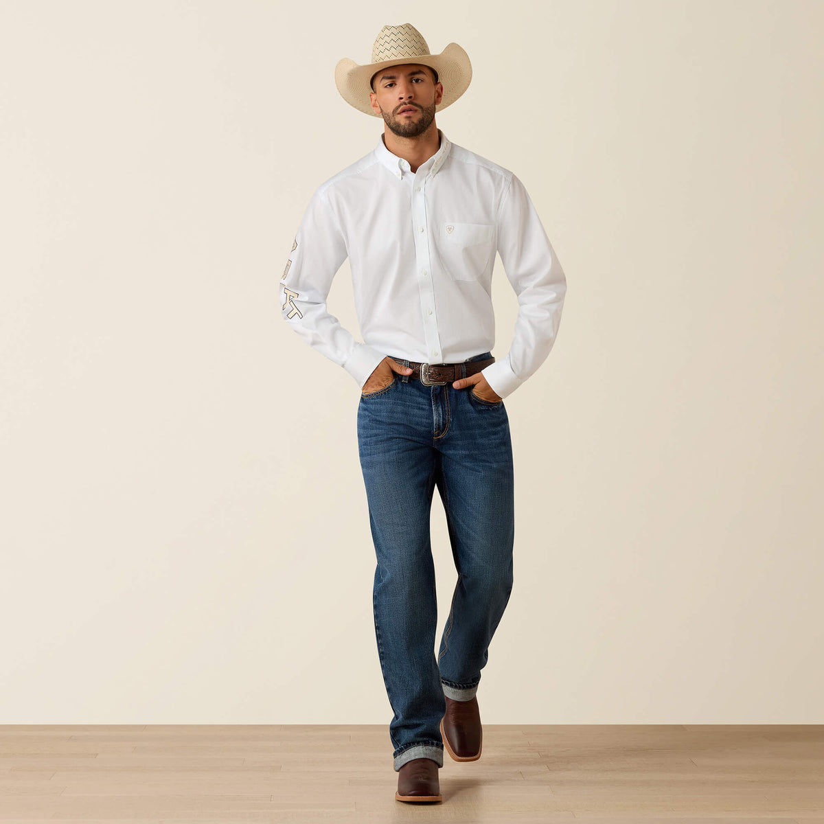 Ariat Hot Sale | Team Logo Lightweight Twill Classic Fit Shirt