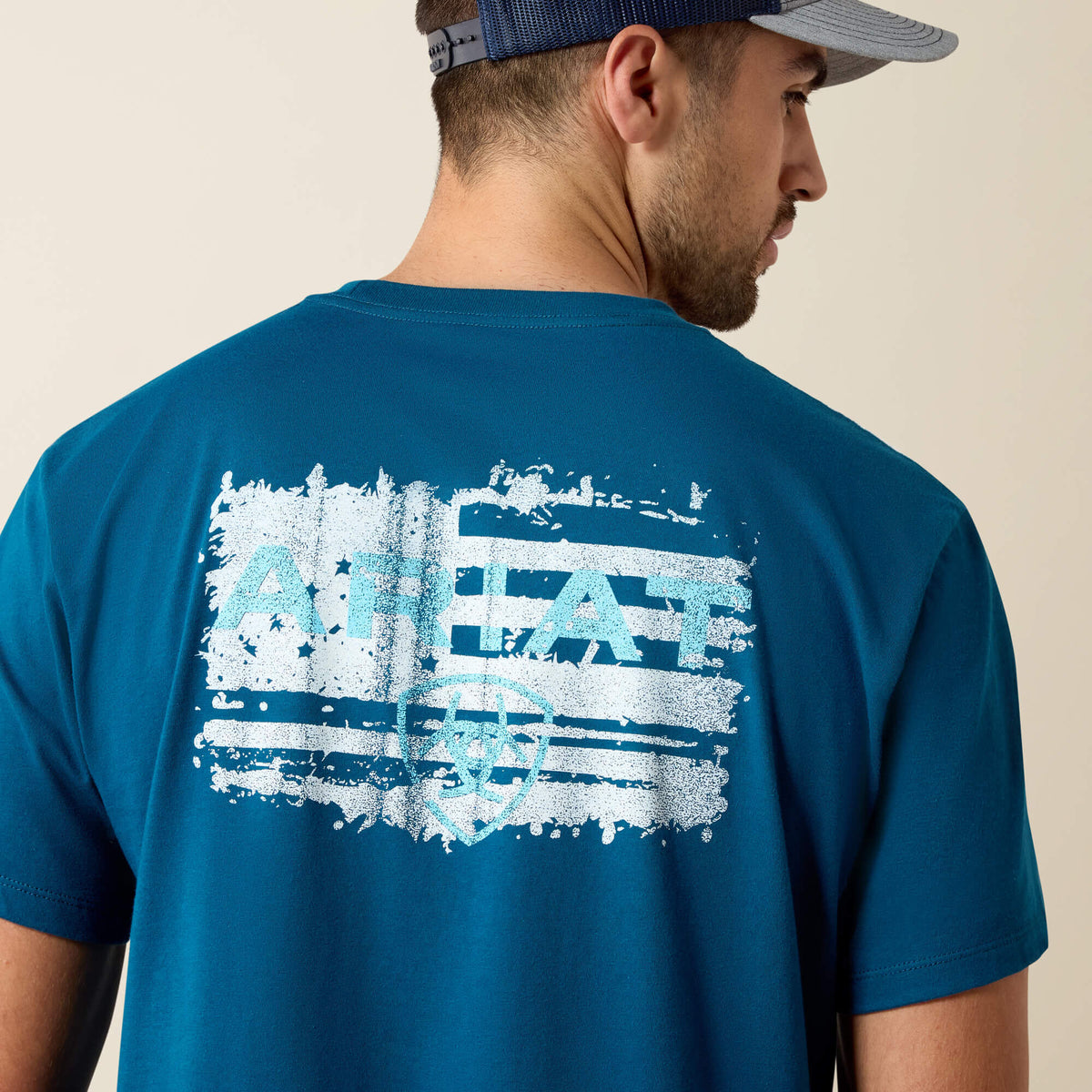 Ariat Value | Ariat Liquid Stamp Flag Classic Fit T-Shirt