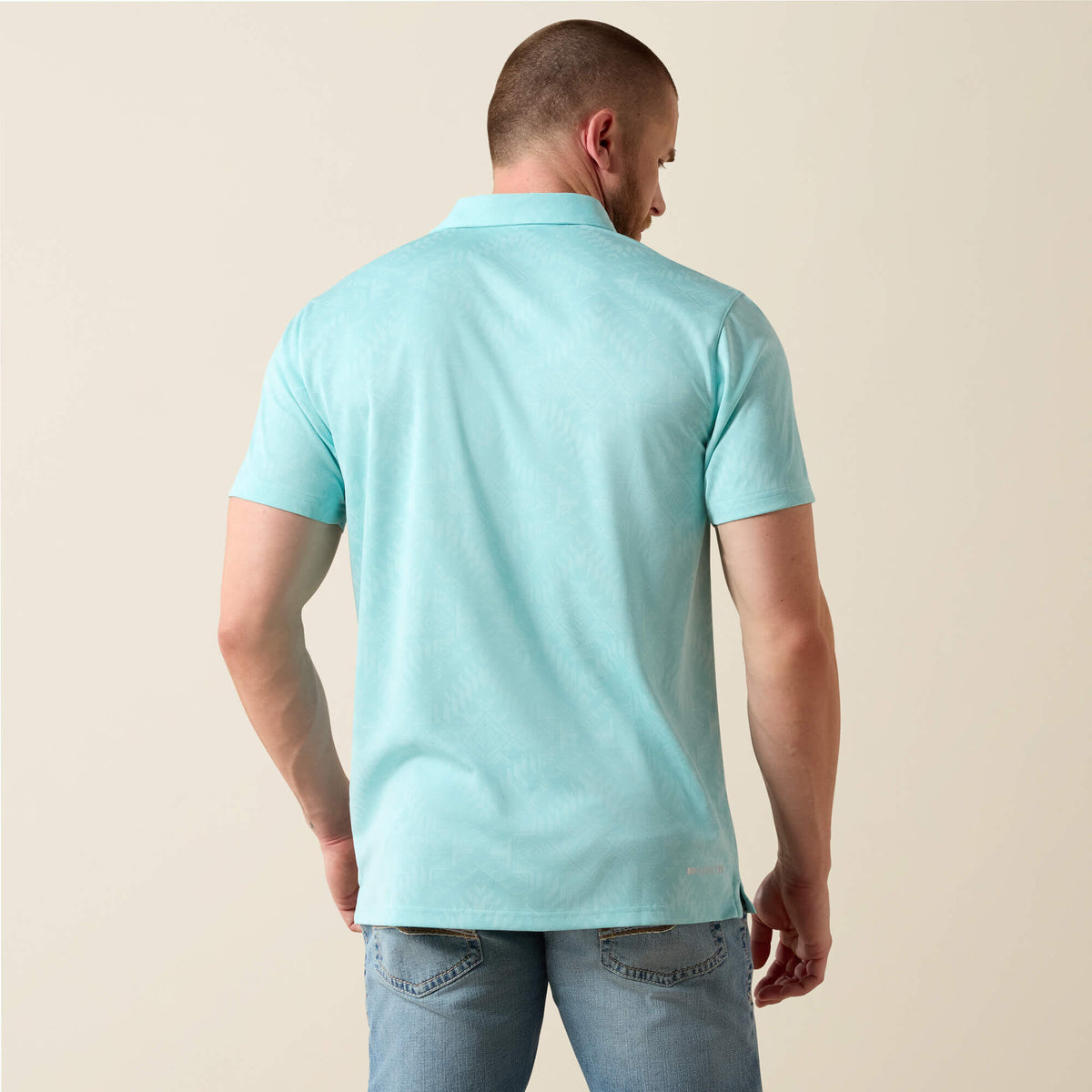 Ariat Everyday | Jacquard Printed Fitted Polo
