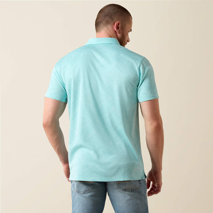 Ariat Everyday | Jacquard Printed Fitted Polo