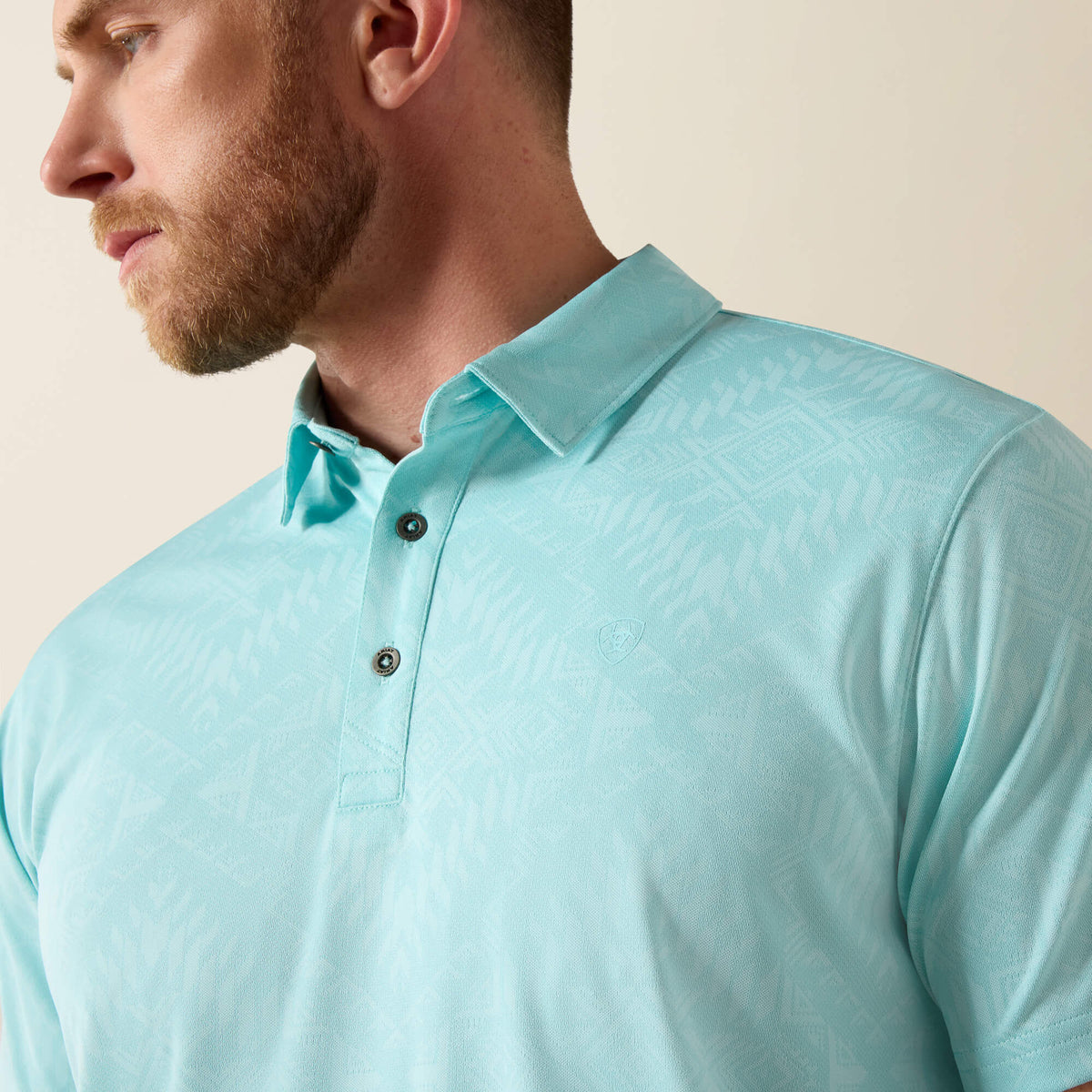 Ariat Everyday | Jacquard Printed Fitted Polo